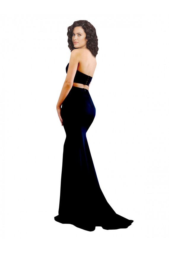Sleeveless Black Low Back Mermaid High Neck Formal Evening Gown / Prom Dress / Bridesmaid Dress Maidstone