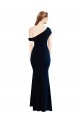 Sleeveless Dark Navy Mermaid One Shoulder Formal Evening Gown / Prom Dress / Bridesmaid Dress Maidstone