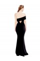 Sleeveless Black Keyhole Back Mermaid One Shoulder Formal Evening Gown / Prom Dress / Bridesmaid Dress Maidstone