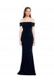 Sleeveless Dark Navy Keyhole Back Mermaid Off the Shoulder Formal Dress / Bridesmaid Dress Maidstone