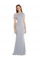 Sleeveless Grey Mermaid One Shoulder Formal Dress / Bridesmaid Dress Maidstone