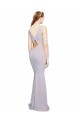 Sleeveless Arctic Lilac Keyhole Back Mermaid V-Neck Formal Evening Gown / Prom Dress / Bridesmaid Dress Maidstone