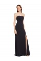 Sleeveless Dark Navy Low Back A-Line Strapless Formal Evening Gown / Prom Dress / Bridesmaid Dress Maidstone