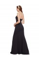 Sleeveless Dark Navy Low Back A-Line Strapless Formal Evening Gown / Prom Dress / Bridesmaid Dress Maidstone