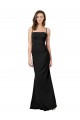Sleeveless Black Open Back Sheath Spaghetti Straps Formal Evening Gown / Prom Dress / Bridesmaid Dress Maidstone