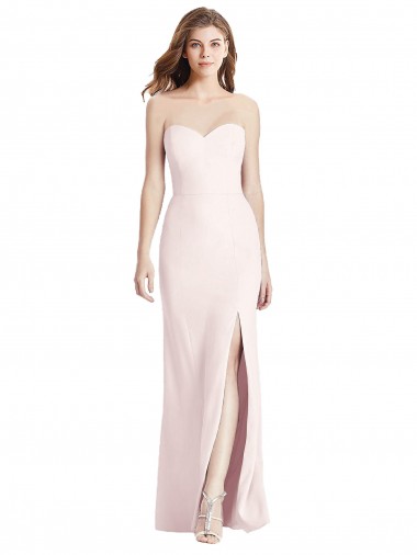 Sleeveless Pink Low Back Trumpet Sweetheart Semi Formal Evening Dress / Prom Dress / Bridesmaid Dress Maidstone