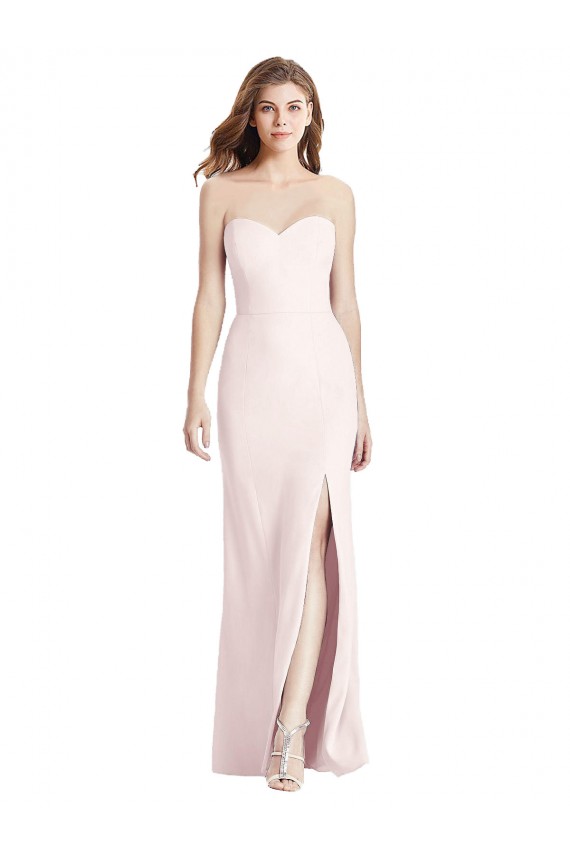 Sleeveless Pink Low Back Trumpet Sweetheart Semi Formal Evening Dress / Prom Dress / Bridesmaid Dress Maidstone
