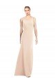 Sleeveless Nude Open Back Trumpet Bateau Neck Semi Formal Evening Dress / Prom Dress / Bridesmaid Dress Maidstone