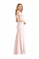 Sleeveless Pink Trumpet Off the Shoulder Bridesmaid Dress / Evening Dress Maidstone