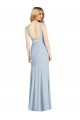 Sleeveless Light Sky Blue Backless Trumpet Halter Neck Formal Evening Gown / Bridesmaid Dress Maidstone