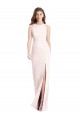 Sleeveless Pink Open Back Trumpet Bateau Neck Semi Formal Evening Dress / Prom Dress / Bridesmaid Dress Maidstone