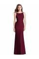 Sleeveless Burgundy Gold Open Back Trumpet Bateau Neck Semi Formal Evening Dress / Bridesmaid Dress Maidstone