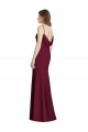 Sleeveless Burgundy Gold Open Back Trumpet Bateau Neck Semi Formal Evening Dress / Bridesmaid Dress Maidstone