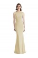 Sleeveless Champagne Criss Cross Open Back Trumpet Bateau Neck Semi Formal Evening Dress / Prom Dress / Bridesmaid Dress Maidstone
