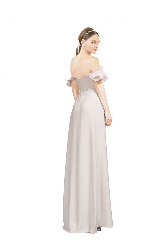 Sleeveless Red A-Line Off the Shoulder Formal Evening Gown / Prom Dress / Bridesmaid Dress Maidstone