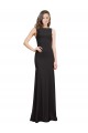 Sleeveless Black Open Back Mermaid Bateau Neck Prom Dress / Bridesmaid Dress Maidstone