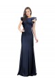Sleeveless Dark Navy Keyhole Back Mermaid Bateau Neck Prom Dress / Bridesmaid Dress Maidstone