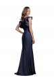 Sleeveless Dark Navy Keyhole Back Mermaid Bateau Neck Prom Dress / Bridesmaid Dress Maidstone