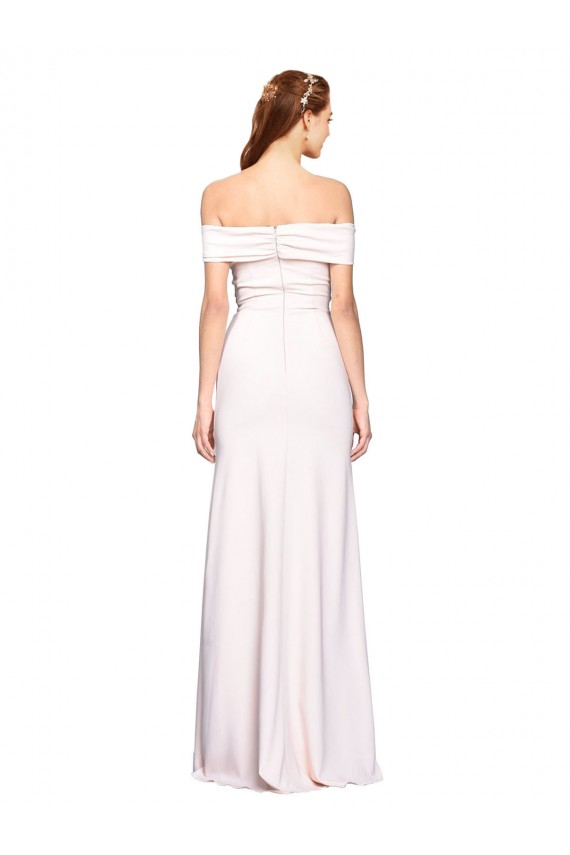 Sleeveless White Mermaid Off the Shoulder Formal Dress / Bridesmaid Dress Maidstone