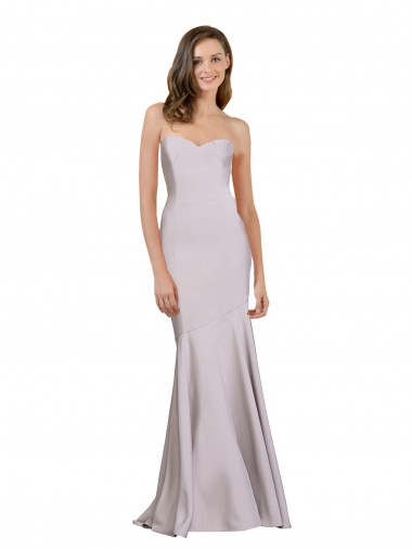 Sleeveless Arctic Lilac Mermaid Strapless Prom Dress / Bridesmaid Dress Maidstone