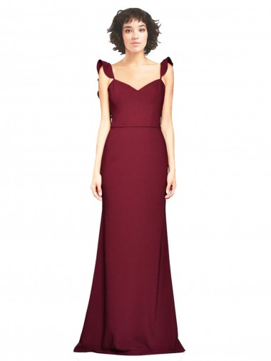 Sleeveless Burgundy Mermaid Strapless Prom Dress / Bridesmaid Dress Maidstone