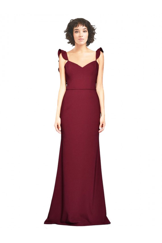 Sleeveless Burgundy Mermaid Strapless Prom Dress / Bridesmaid Dress Maidstone