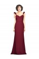 Sleeveless Burgundy Mermaid Strapless Prom Dress / Bridesmaid Dress Maidstone