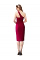 Sleeveless Black Sheath Stretch Crepe One Shoulder Formal Evening Gown / Prom Dress / Bridesmaid Dress Maidstone