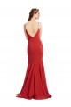 Sleeveless Red Open Back Mermaid Spaghetti Straps Formal Evening Gown / Prom Dress / Bridesmaid Dress Maidstone