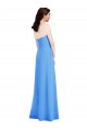 Sleeveless Peacock Blue Low Back Trumpet Strapless Semi Formal Evening Dress / Prom Dress / Bridesmaid Dress Maidstone