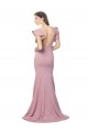 Flutter Sleeves Dusty Pink Low Back Mermaid Round Neck Formal Evening Gown / Prom Dress / Bridesmaid Dress Maidstone