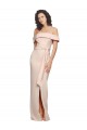 Sleeveless Nude Low Back Mermaid Off the Shoulder Formal Evening Gown / Prom Dress / Bridesmaid Dress Maidstone
