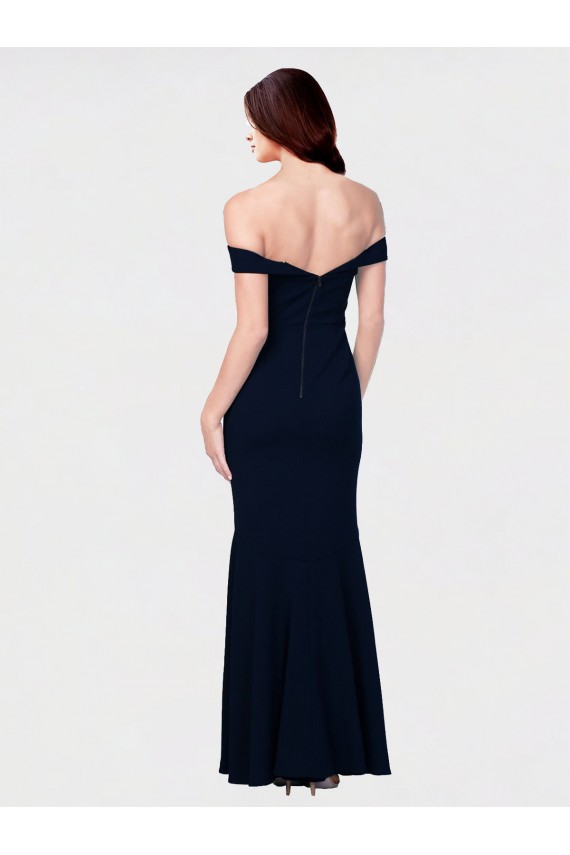 Sleeveless Ivory Low Back Mermaid Off the Shoulder Formal Dress / Bridesmaid Dress Maidstone