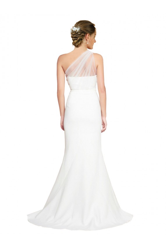 Sleeveless Ivory Mermaid One Shoulder Formal Evening Gown / Bridesmaid Dress Maidstone