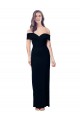 Sleeveless Black Mermaid Off the Shoulder Formal Dress / Bridesmaid Dress Maidstone