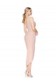Sleeveless Mauve V-Back Mermaid Spaghetti Straps High Low Evening Gown / Prom Dress / Bridesmaid Dress Maidstone