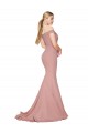 Sleeveless Dusty Pink Mermaid Off the Shoulder Formal Evening Gown / Prom Dress / Bridesmaid Dress Maidstone