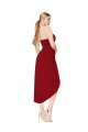 Sleeveless Burgundy Mermaid Sweetheart High Low Evening Gown / Prom Dress / Bridesmaid Dress Maidstone