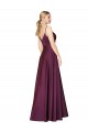 Sleeveless Wild Berry V-Back A-Line Spaghetti Straps Formal Evening Gown / Prom Dress / Bridesmaid Dress Maidstone