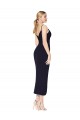 Sleeveless Dark Navy V-Back Mermaid Spaghetti Straps Formal Dress / Bridesmaid Dress Maidstone