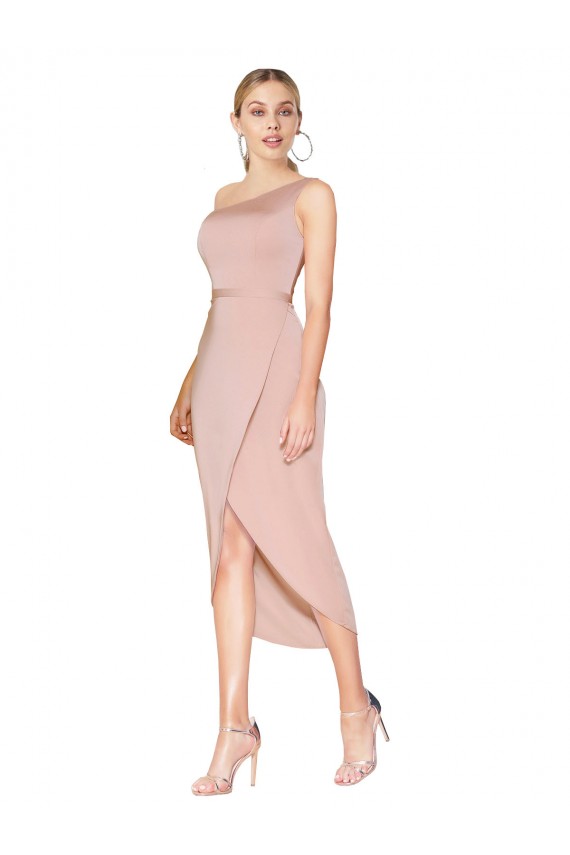 Sleeveless Mauve Mermaid One Shoulder Formal Dress / Bridesmaid Dress Maidstone