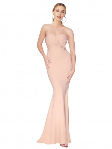 Sleeveless Nude Mermaid Sweetheart Formal Dress / Bridesmaid Dress Maidstone