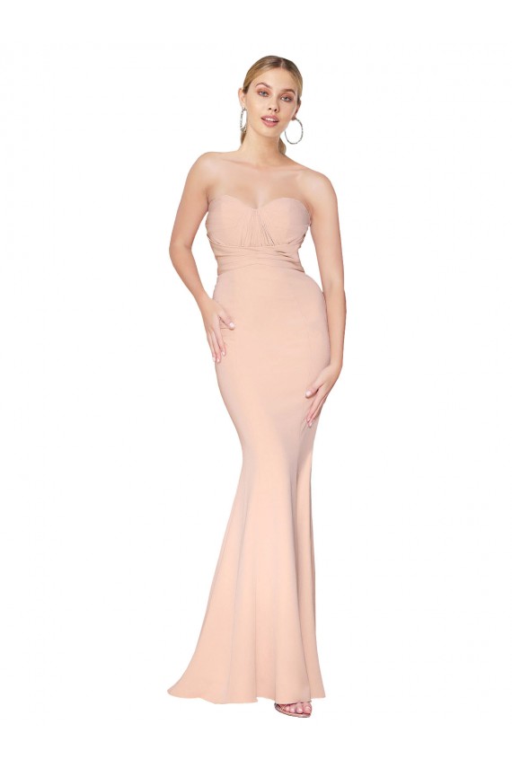Sleeveless Nude Mermaid Sweetheart Formal Dress / Bridesmaid Dress Maidstone