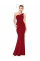 Sleeveless Burgundy Mermaid One Shoulder Formal Evening Gown / Prom Dress / Bridesmaid Dress Maidstone