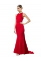 Sleeveless Red Open Back Mermaid Halter Neck Formal Evening Gown / Bridesmaid Dress Maidstone
