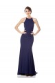 Sleeveless Navy Blue Mermaid Halter Neck Bridesmaid Dress / Formal Dress Maidstone