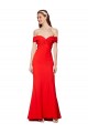 Sleeveless Red Mermaid Off the Shoulder Bridesmaid Dress / Formal Dress Maidstone