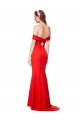 Sleeveless Red Mermaid Off the Shoulder Bridesmaid Dress / Formal Dress Maidstone