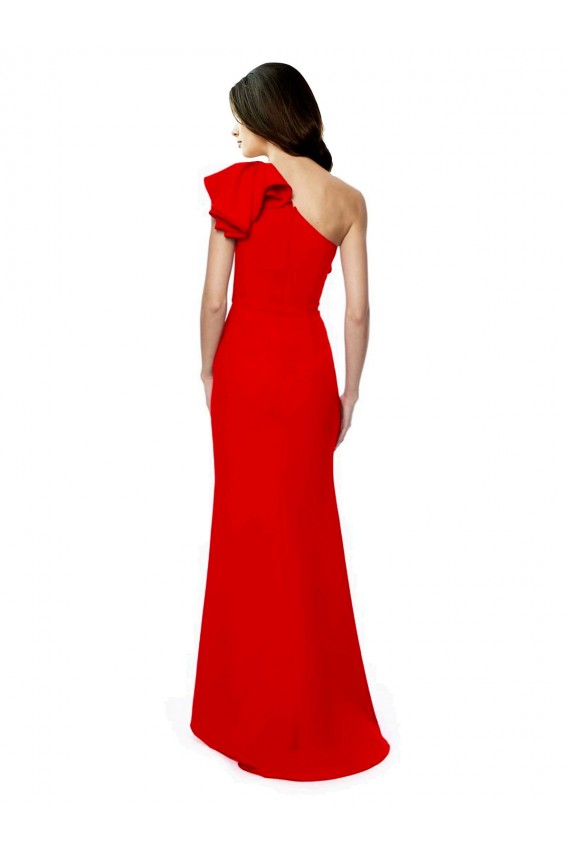 Sleeveless Red Mermaid One Shoulder Formal Dress / Bridesmaid Dress Maidstone