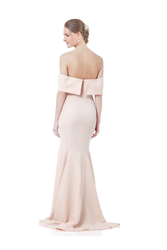 Sleeveless Nude Mermaid Off the Shoulder Formal Evening Gown / Prom Dress / Bridesmaid Dress Maidstone